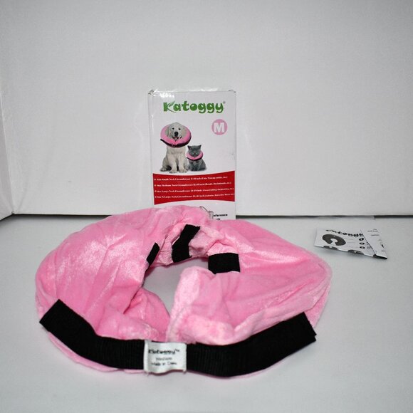 Katoggy Inflatable Dog Collar, Soft E-Collars after surgery Pink Medium 11-15" - Picture 1 of 3
